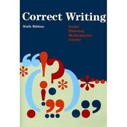 Correct Writing 6th 9780669340730 Front Cover