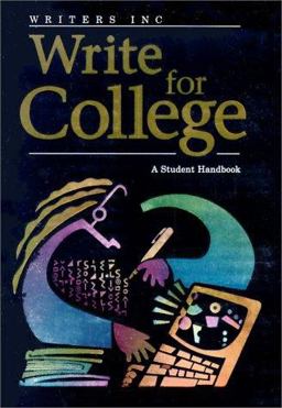 Write for College Softcover College Handbook  9780669444025 Front Cover