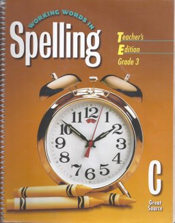 Great Source Working Words in Spelling