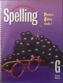 Great Source Working Words in Spelling