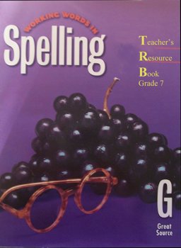 Great Source Working Words in Spelling