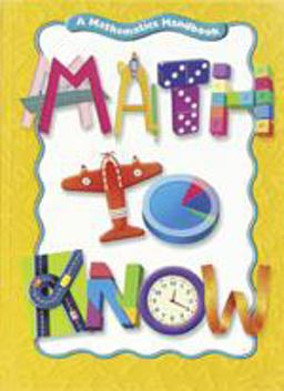 Math to Know : A Mathematics Handbook 1st 9780669471533 Front Cover
