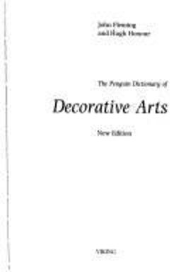 Penguin Dictionary of Decorative Arts 2nd 9780670820474 Front Cover