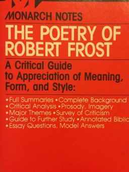 Monarch Notes on Poems of Robert Frost