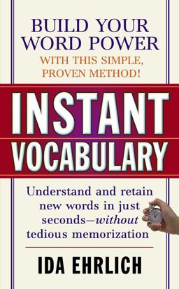 Instant Vocabulary  9780671677275 Front Cover