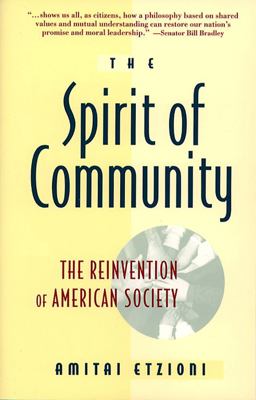 Spirit of Community  9780671885243 Front Cover