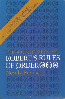 Robert's Rules of Order