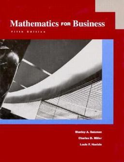 Mathematics Business 5th 9780673467409 Front Cover