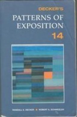 Decker's Patterns of Exposition 14 14th 9780673523389 Front Cover
