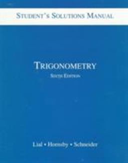 Trigonometry 6th 9780673983374 Front Cover