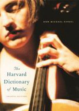 New Harvard Dictionary of Music 4th 9780674011632 Front Cover