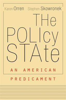 Policy State An American Predicament  9780674237872 Front Cover
