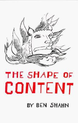 Shape of Content  9780674805705 Front Cover