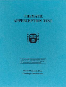 Thematic Apperception Test  9780674877207 Front Cover