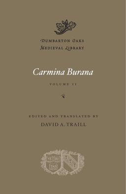 Carmina Burana  9780674980976 Front Cover