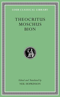 Theocritus. Moschus. Bion  9780674996441 Front Cover