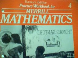 Practice Workbook For Merrill Mathematics