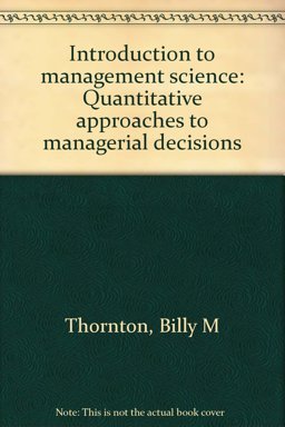 An Introduction to Management Science