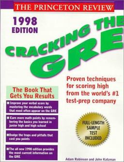Cracking the GRE 1998