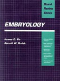 Embryology 1st 9780683032437 Front Cover