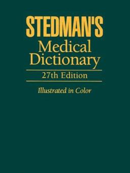 Stedman's Medical Dictionary 27th 9780683400076 Front Cover