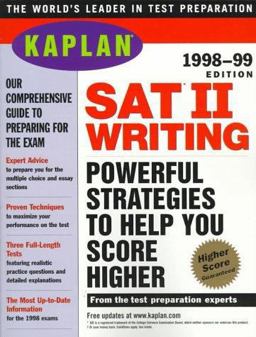 SAT II Writing 1998-99