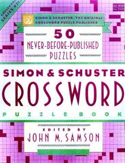 Simon and Schuster Crossword Puzzle Book