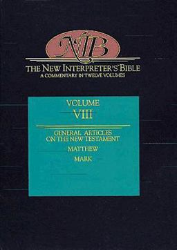 New Testament Articles, Matthew and Mark  9780687278213 Front Cover