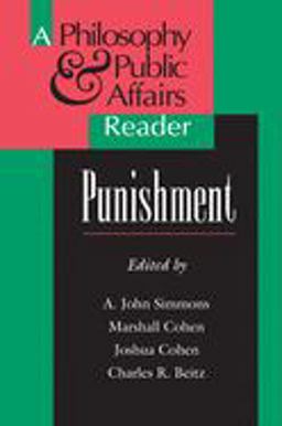 Punishment A Philosophy and Public Affairs Reader  9780691029559 Front Cover