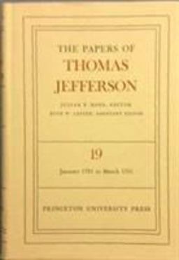 The Papers of Thomas Jefferson, Volume 19