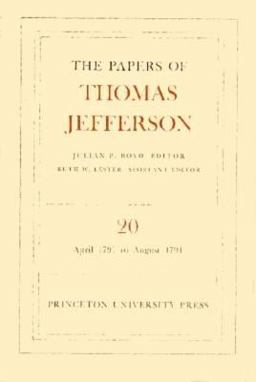 The Papers of Thomas Jefferson, Volume 20