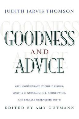 Goodness and Advice  9780691114736 Front Cover