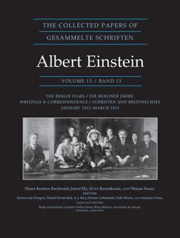 The Collected Papers of Albert Einstein, Volume 13