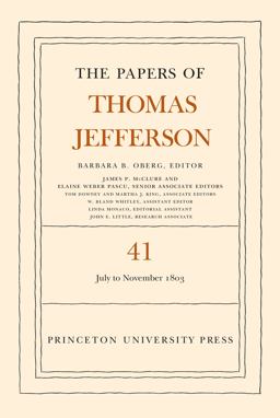 The Papers of Thomas Jefferson, Volume 41