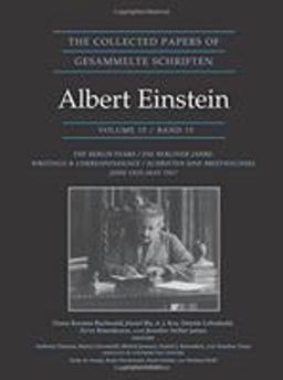 Collected Papers of Albert Einstein, Volume 15 The Berlin Years: Writings and Correspondence, June 1925-May 1927 - Documentary Edition  9780691178813 Front Cover