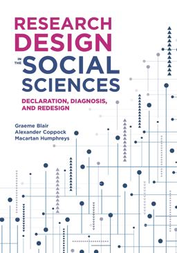 Research Design in the Social Sciences Declaration, Diagnosis, and Redesign  9780691199573 Front Cover