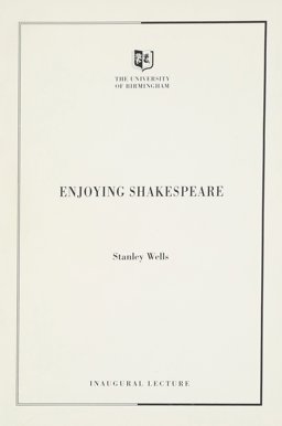 Enjoying Shakespeare