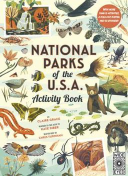 National Parks of the USA: Activity Book With More Than 15 Activities, a Fold-Out Poster, and 50 Stickers!  9780711253292 Front Cover