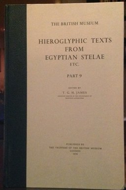 Hieroglyphic Texts from Egyptian Stelae, Etc