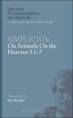 Simplicius: on Aristotle on the Heavens 3. 1-7
