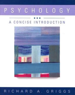 Psychology A Concise Introduction  9780716758488 Front Cover