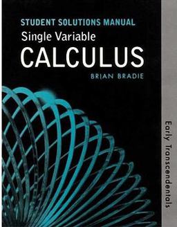 Single Variable Calculus