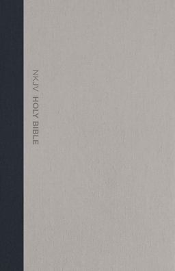 NKJV Thinline Bible Red Letter Edition [Large Print, Grey/Blu