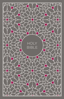 NKJV Thinline Bible Red Letter Edition [Large Print, Grey/Pin