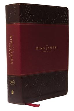 King James Study Bible, Indexed, Full-Color Edition [Burgundy]  9780718079871 Front Cover