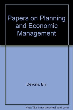 Papers on Planning and Economic Management