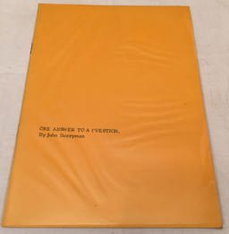 One Answer to a Question