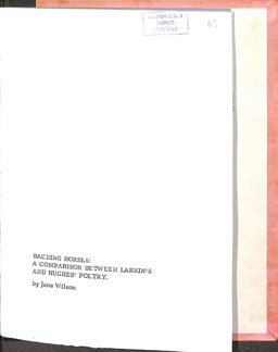 Backing Horses Backing Horses