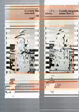Government and the Community in Tennant Creek, 1947-78