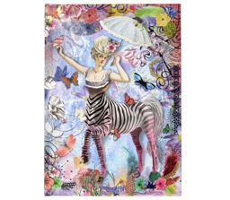 Zebra Girl B5 Hardcover Journal